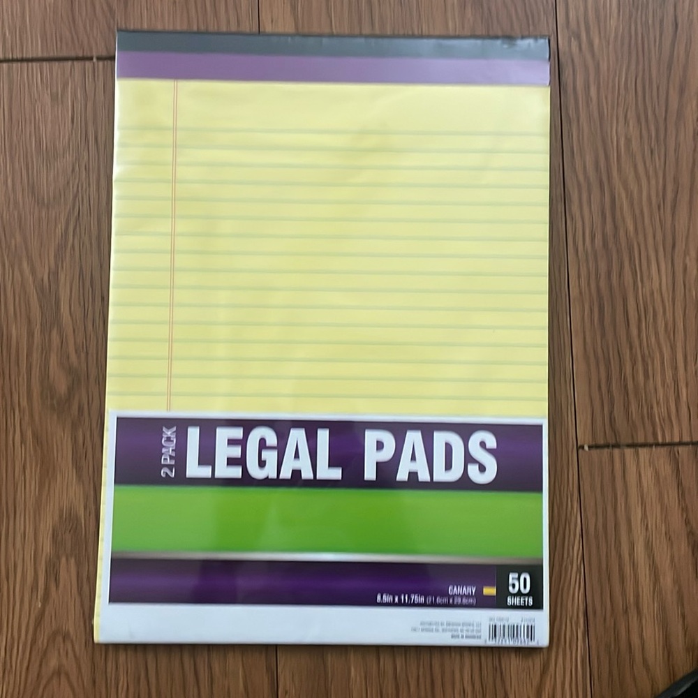 2pack Legal Pads